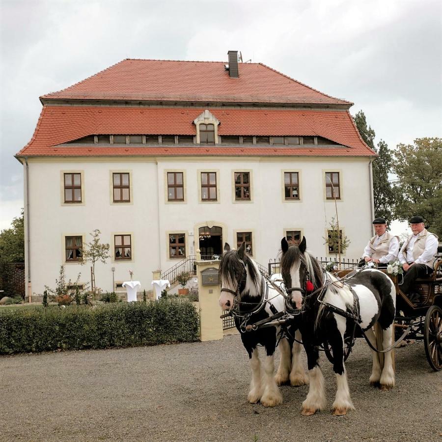 Herrenhaus Kunzwerda Bei Torgau - Aparthotel, Boardinghouse, Wohnen Auf Zeit Zewnętrze zdjęcie